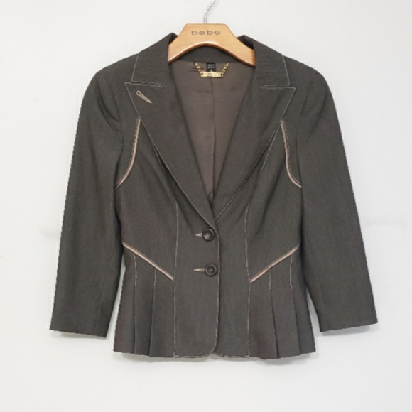 bebe Jackets & Blazers - Bebe Two Button Pleated Blazer